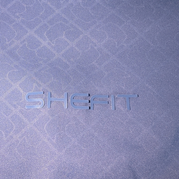 Elise Ehrler Blue Diamond Pattern High Waist Athletic Leggings NWOT - Picture 6 of 9